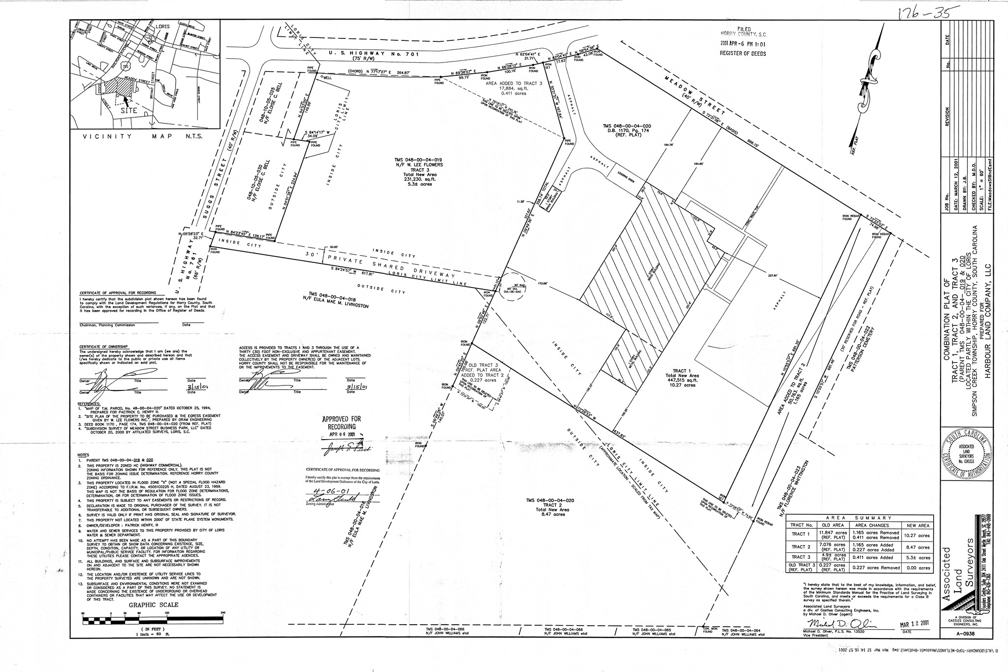 4232 Meadow St, Loris, SC à louer Plan de site- Image 1 de 1