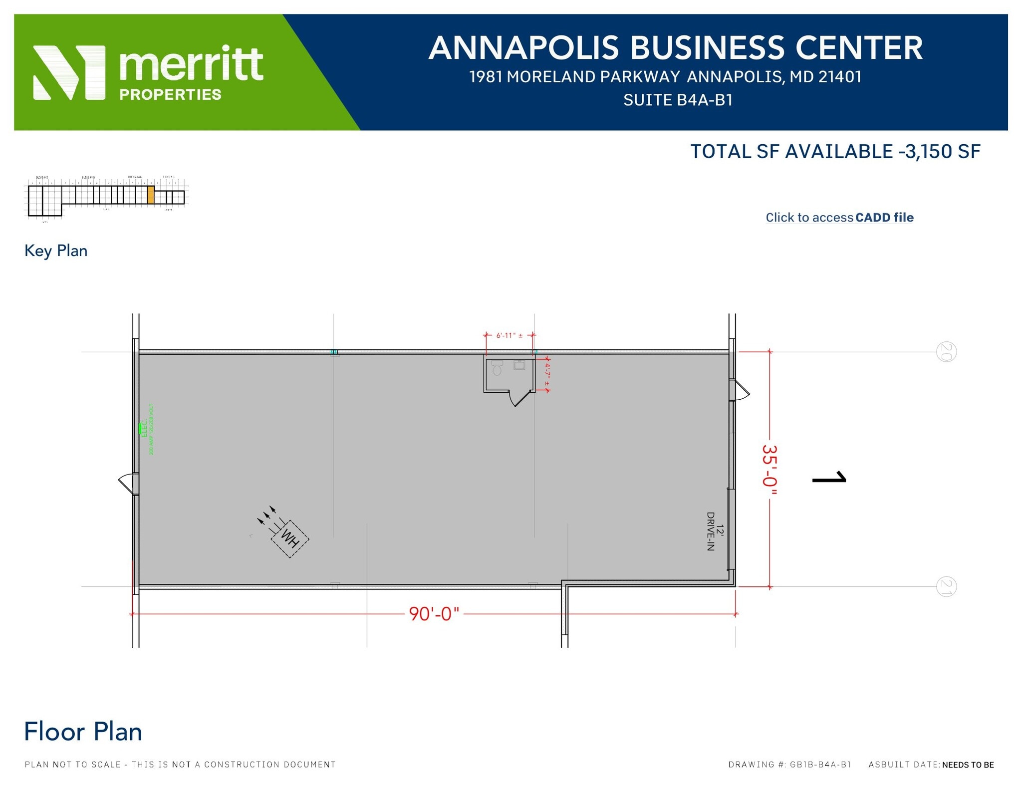 1981 Moreland Pky, Annapolis, MD for lease Floor Plan- Image 1 of 1