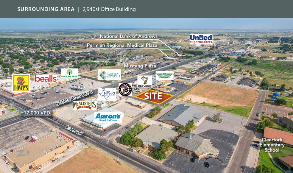 103 NE Avenue L, Andrews, TX for sale - Aerial - Image 3 of 10