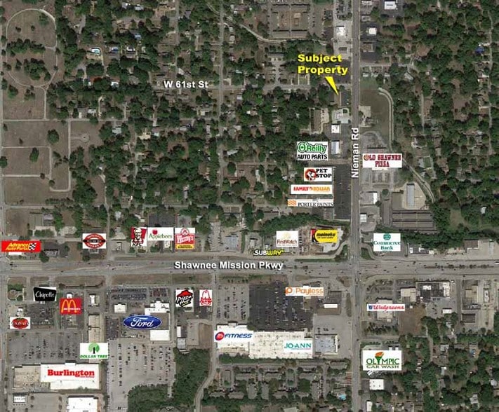 6100 Nieman Rd, Shawnee, KS for lease - Aerial - Image 3 of 4