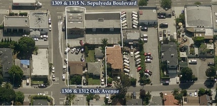 1315 N Sepulveda Blvd, Manhattan Beach, CA - Aerial  map view