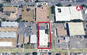 6035 E 38th Ave, Denver, CO - AERIAL map view
