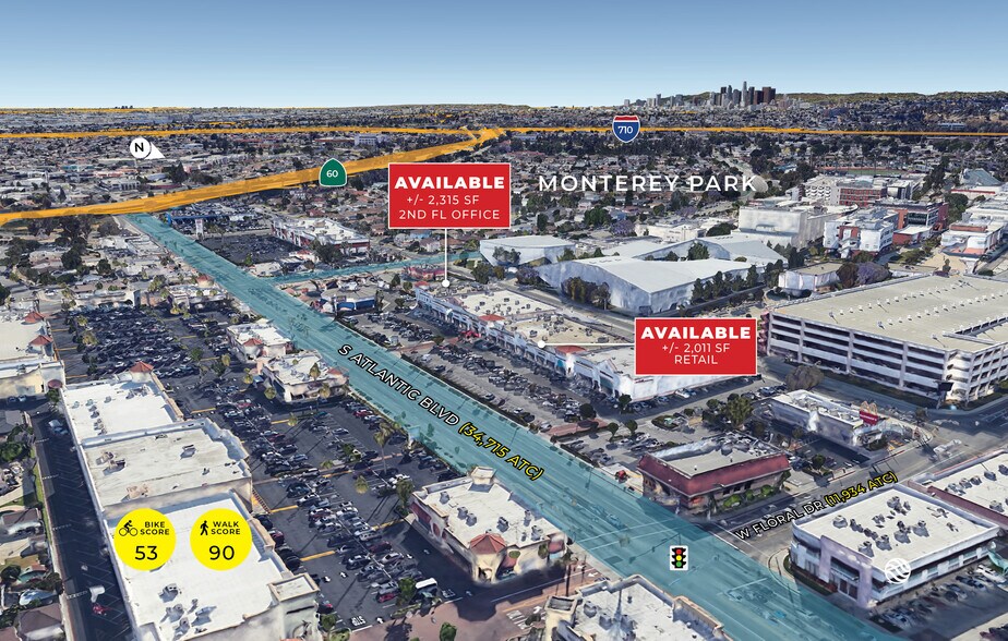 2101 S Atlantic Blvd, Monterey Park, CA à louer - Aérien - Image 2 de 3