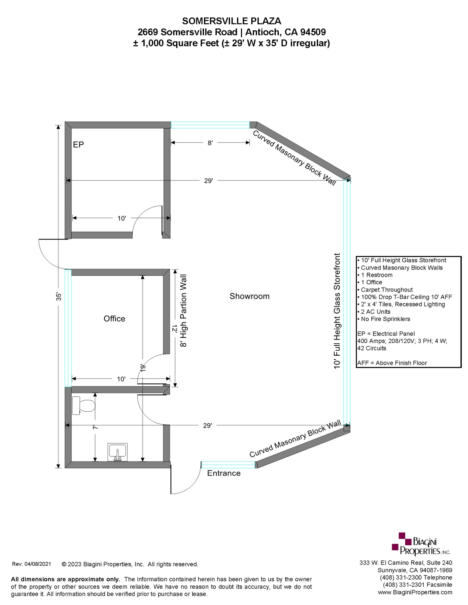 2635-2669 Somersville Rd, Antioch, CA for lease Floor Plan- Image 1 of 1