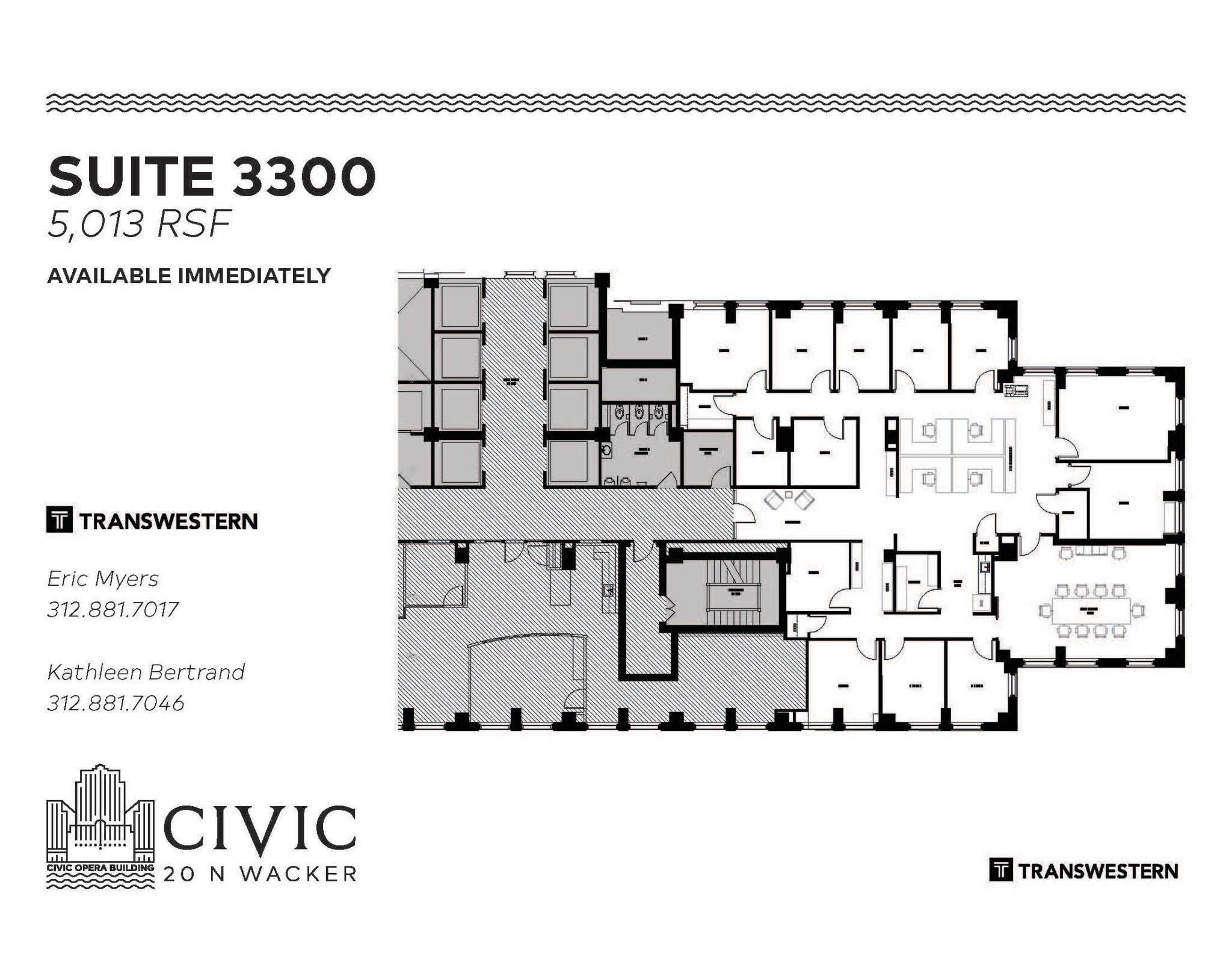 20 N Wacker Dr, Chicago, IL à louer Plan d’étage- Image 1 de 1