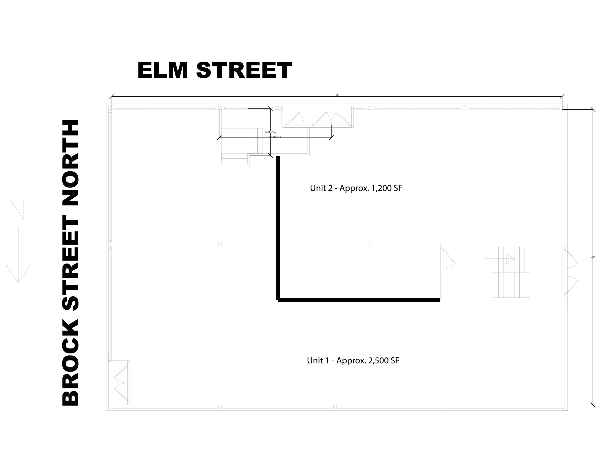 124 Brock St N, Whitby, ON à louer Plan de site- Image 1 de 2