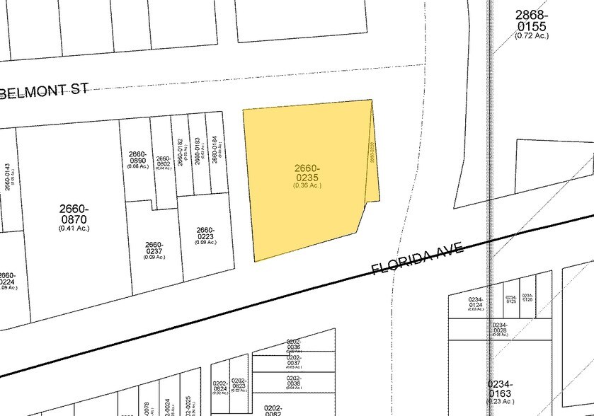 2300 14th St NW, Washington, DC à louer - Plan cadastral - Image 3 de 5