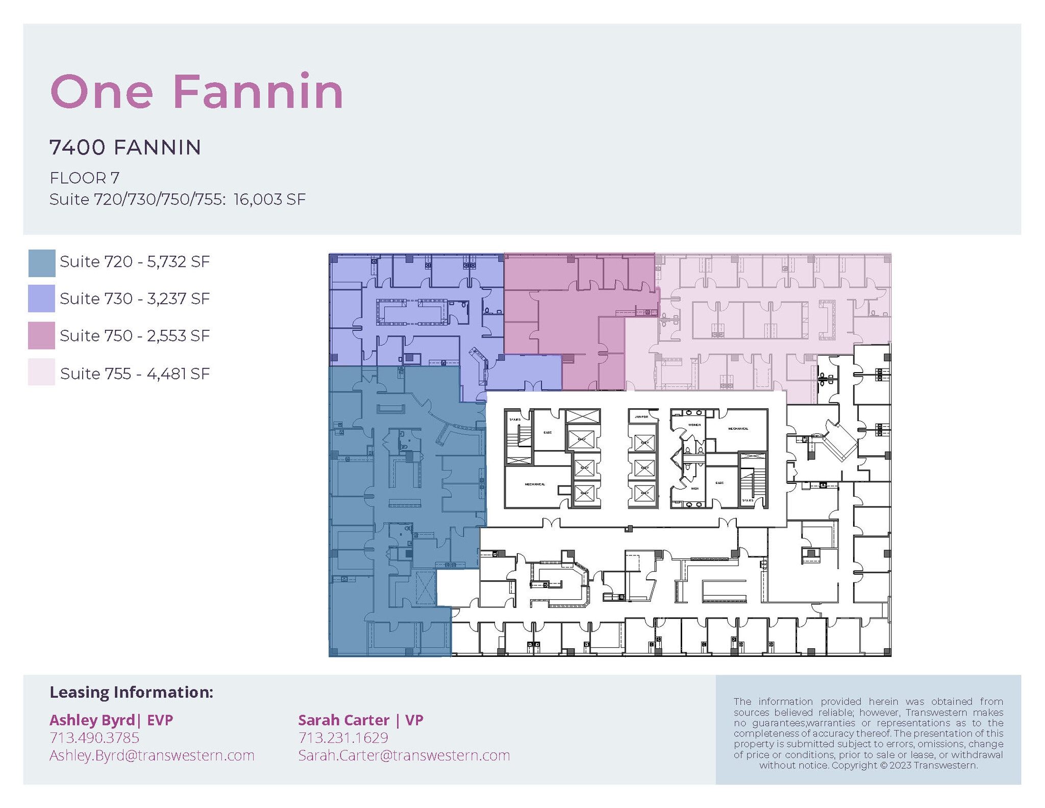 7400 Fannin St, Houston, TX à louer Plan d’étage- Image 1 de 2