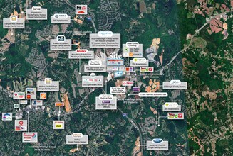 12709 Albemarle Rd, Charlotte, NC - AERIAL  map view