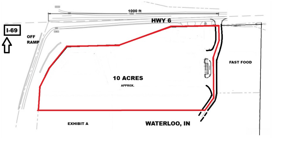 I-69 Interchange at 6 hwy, Waterloo, IN à vendre - Photo du bâtiment - Image 3 de 14