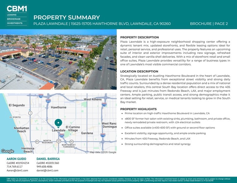 15625-15655 Hawthorne Blvd, Lawndale, CA à louer - Photo du bâtiment - Image 3 de 8