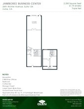 2691 Richter Ave, Irvine, CA à louer Plan d’étage- Image 1 de 1