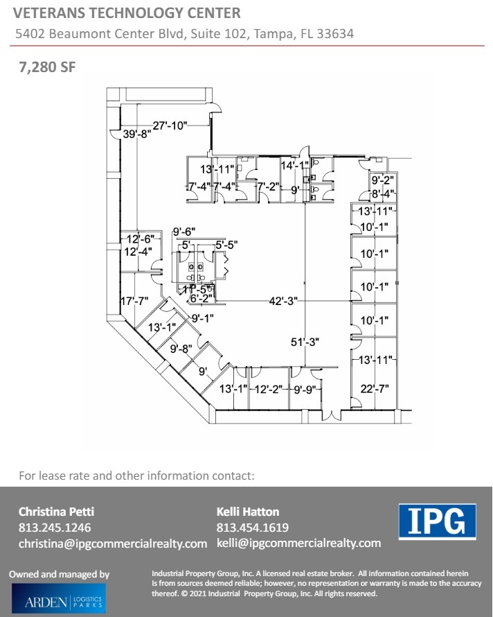 5402-5460 Beaumont Center Blvd, Tampa, FL à louer Plan d  tage- Image 1 de 1