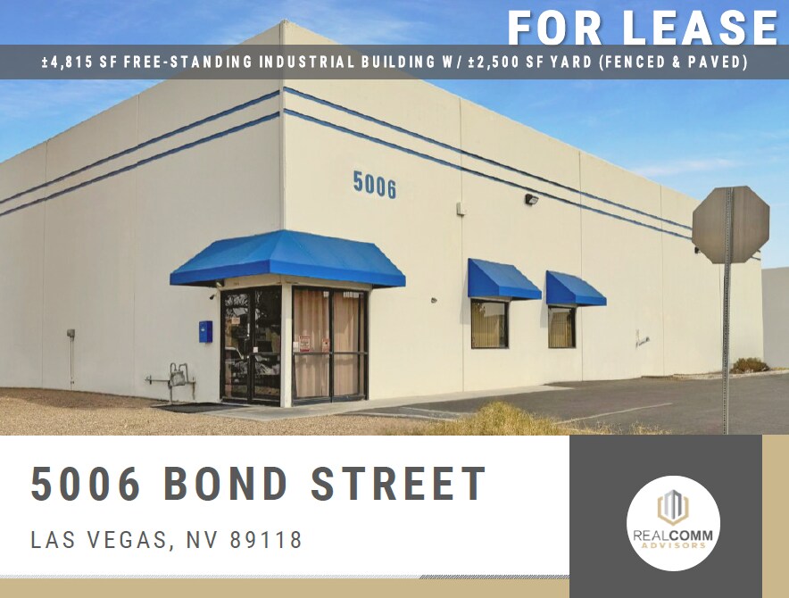 5006 Bond St, Las Vegas, NV à vendre Photo du bâtiment- Image 1 de 1