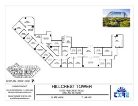 12720 Hillcrest Rd, Dallas, TX à louer Plan d’étage- Image 1 de 1