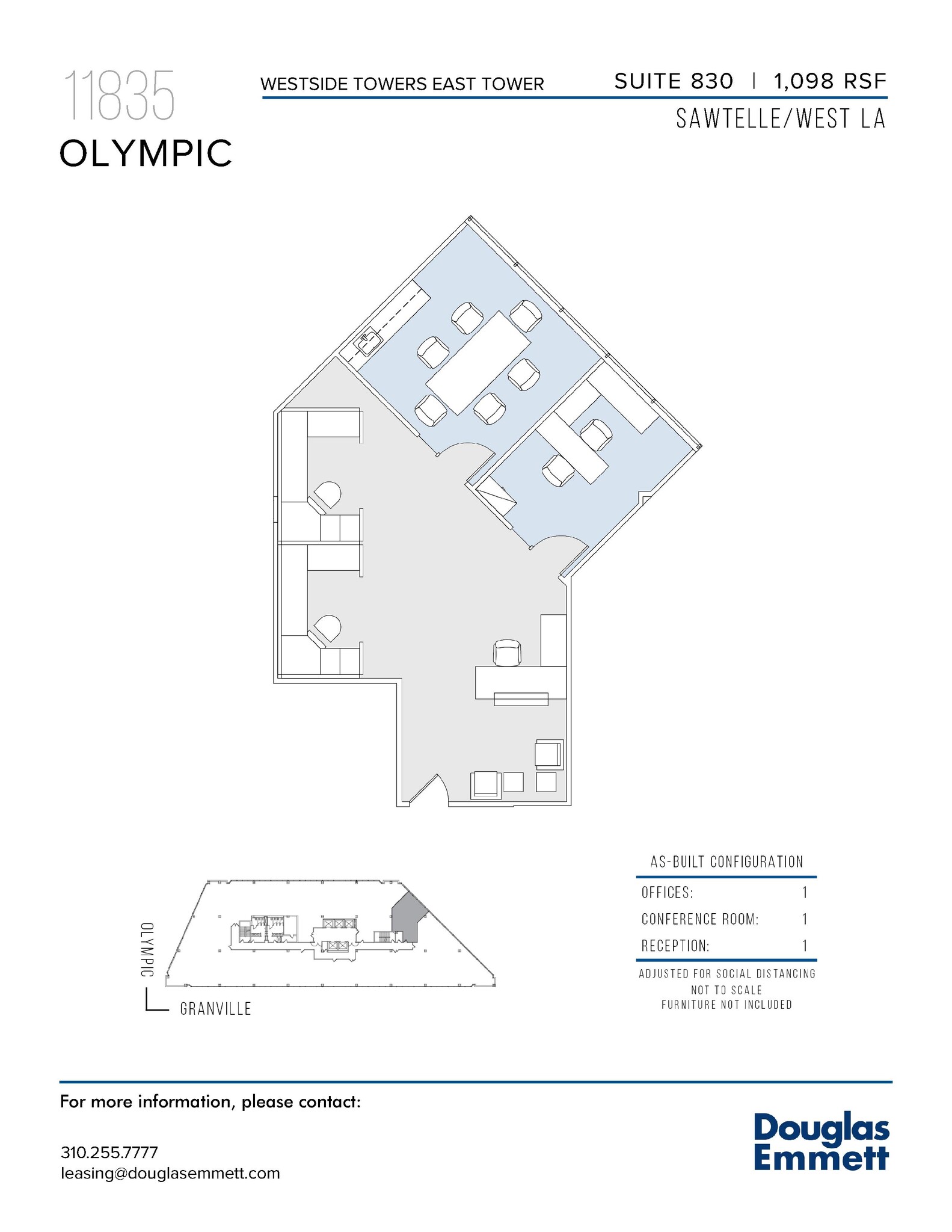 11845 W Olympic Blvd, Los Angeles, CA à louer Plan d’étage- Image 1 de 1