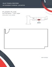 23-50 University Ave, Los Gatos, CA for lease Floor Plan- Image 1 of 1