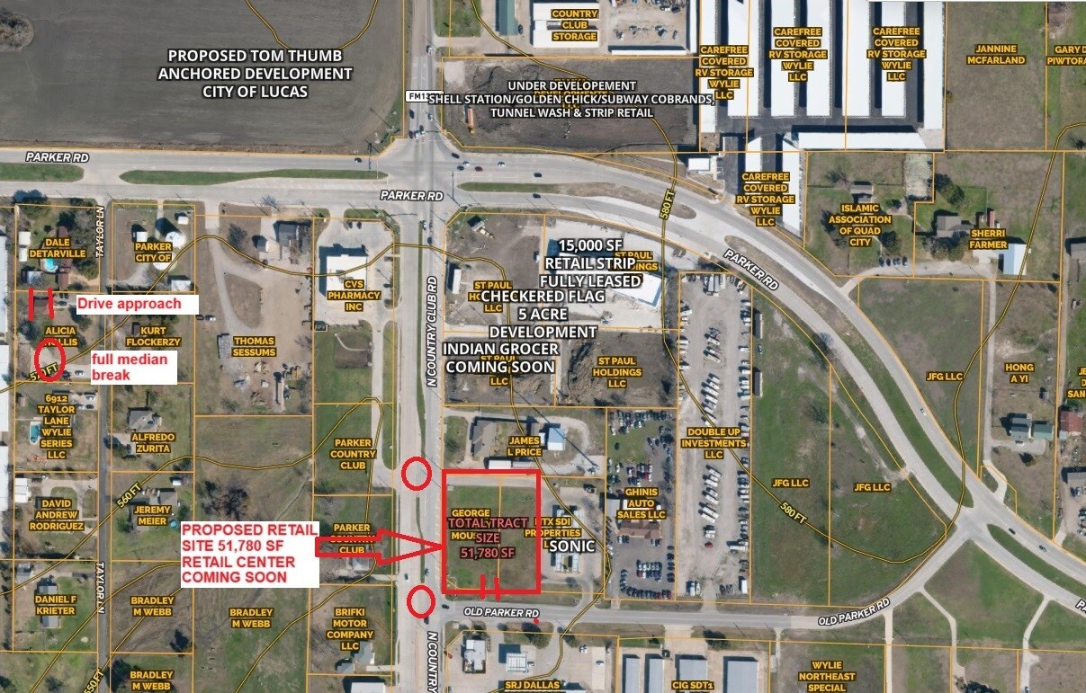 2590 Country Club Rd, Wylie, TX à louer Aérien- Image 1 de 2