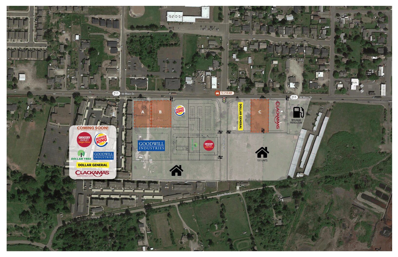 W Main St & Leroy Ave, Molalla, OR à louer Photo du bâtiment- Image 1 de 2