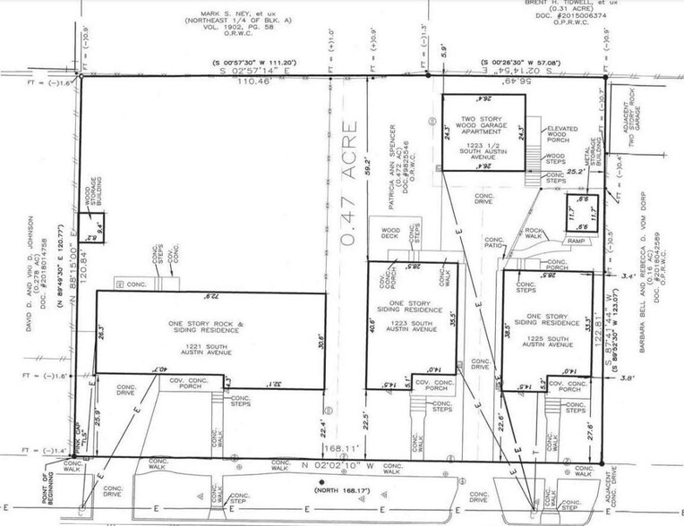 1221-1225 S Austin Ave portefeuille de 4 propriétés à vendre sur LoopNet.ca - Plan de site - Image 2 de 2