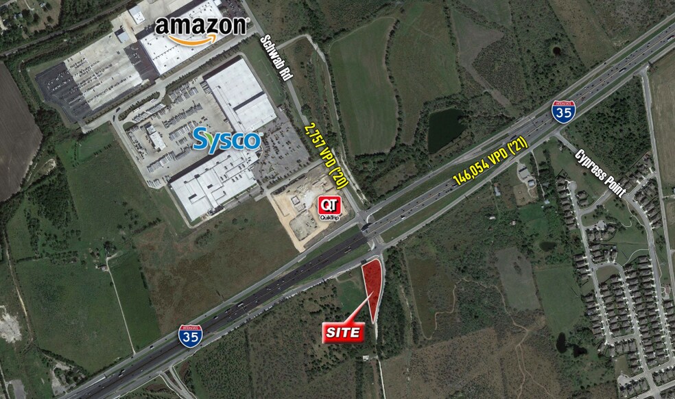 SWC of I-35 & Schwab Rd, New Braunfels, TX à vendre - Photo du bâtiment - Image 2 de 5