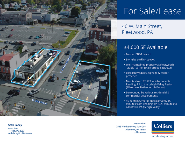 46 W Main St, Fleetwood, PA for sale - Building Photo - Image 1 of 1