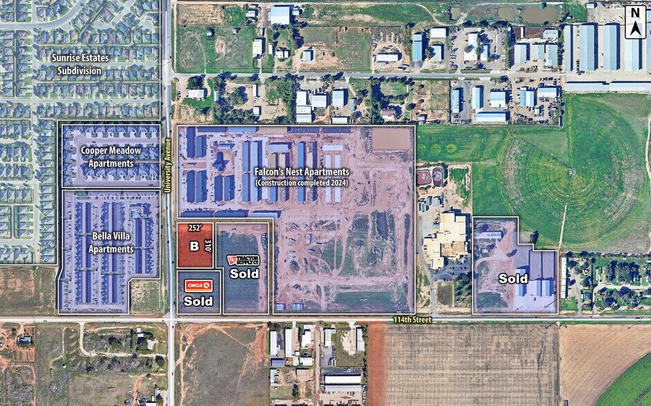 114th Street University Avenue, Lubbock, TX à vendre - Photo du bâtiment - Image 2 de 3