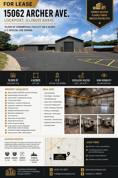 15062 Archer Ave, Lockport, IL for lease - Building Photo - Image 2 of 21