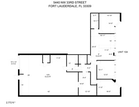 5440 NW 33rd Ave, Fort Lauderdale, FL à louer Plan de site- Image 1 de 1