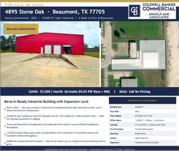 4895 Stone Oak Dr, Beaumont, TX for lease Interior Photo- Image 1 of 3