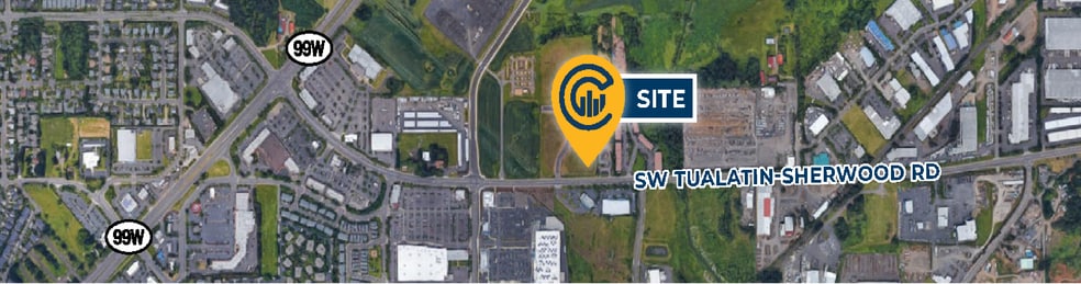 14997 SW Tualatin Sherwood Rd, Sherwood, OR for lease - Aerial - Image 2 of 4