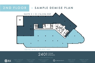 2401 Cedar Springs Rd, Dallas, TX for lease Floor Plan- Image 2 of 3
