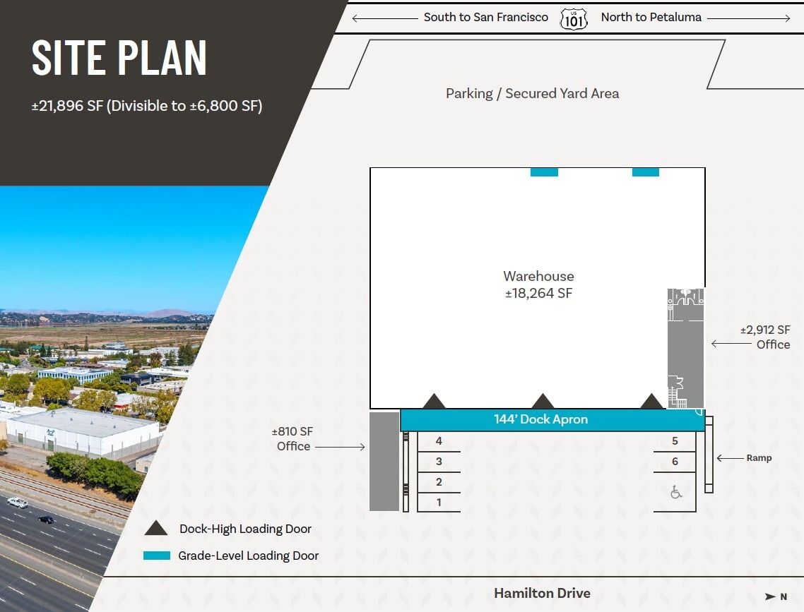 77 Hamilton Dr, Novato, CA for lease Site Plan- Image 1 of 1