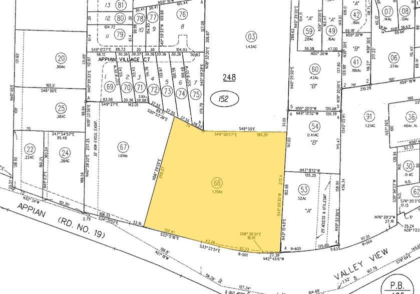 452-454 Appian Way, El Sobrante, CA à louer - Plan cadastral - Image 2 de 8