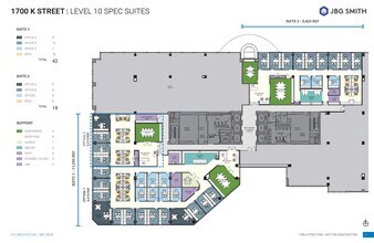 1700 K St NW, Washington, DC à louer Plan d’étage- Image 1 de 1