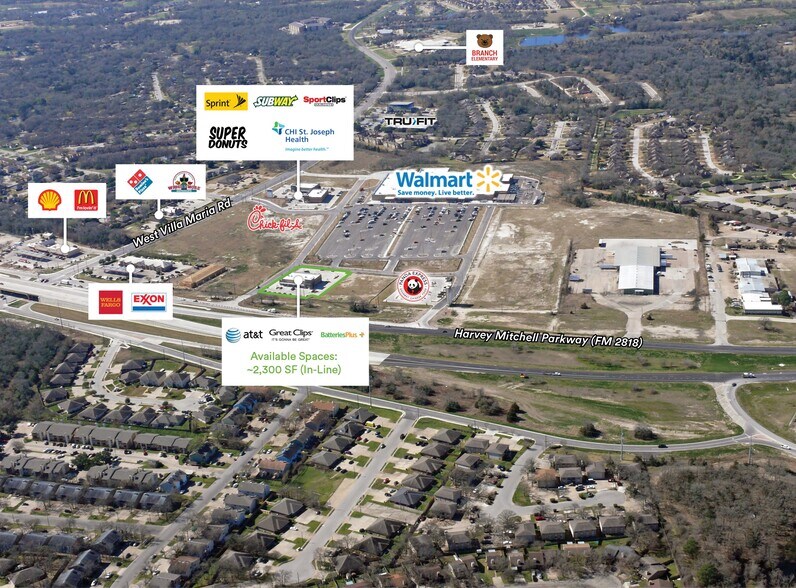 631 N Harvey Mitchell Pky, Bryan, TX à louer - Photo du bâtiment - Image 3 de 8