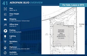 41 Aeropark Blvd, Hamilton, ON for lease Site Plan- Image 1 of 1