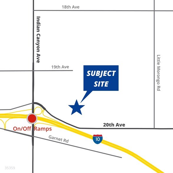 20th Ave & 1-10 Fwy, Desert Hot Springs, CA à vendre - Photo du bâtiment - Image 2 de 8