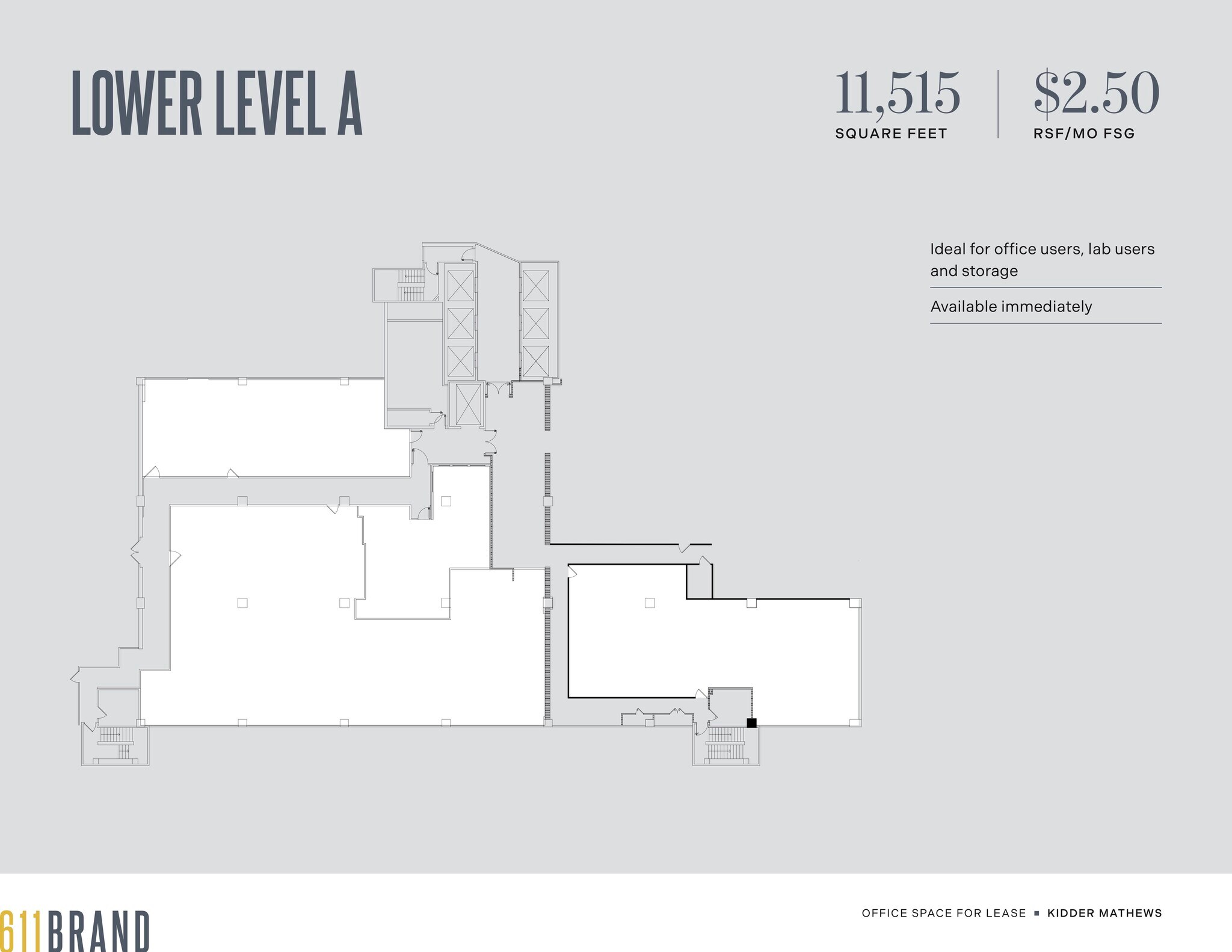 611 N Brand Blvd, Glendale, CA for lease Floor Plan- Image 1 of 1