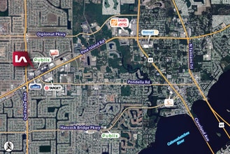1723 NE 10th Ter, Cape Coral, FL - Aerial map view