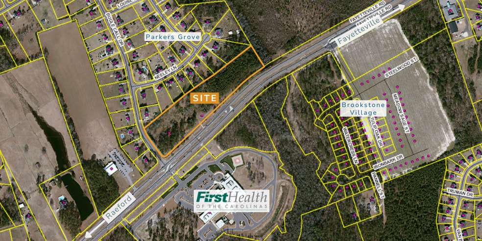 6415 Fayetteville Rd, Raeford, NC à vendre - Aérien - Image 1 de 13