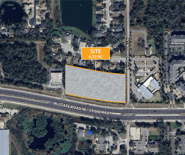 W SR 46, Sanford, FL for sale - Aerial - Image 1 of 2