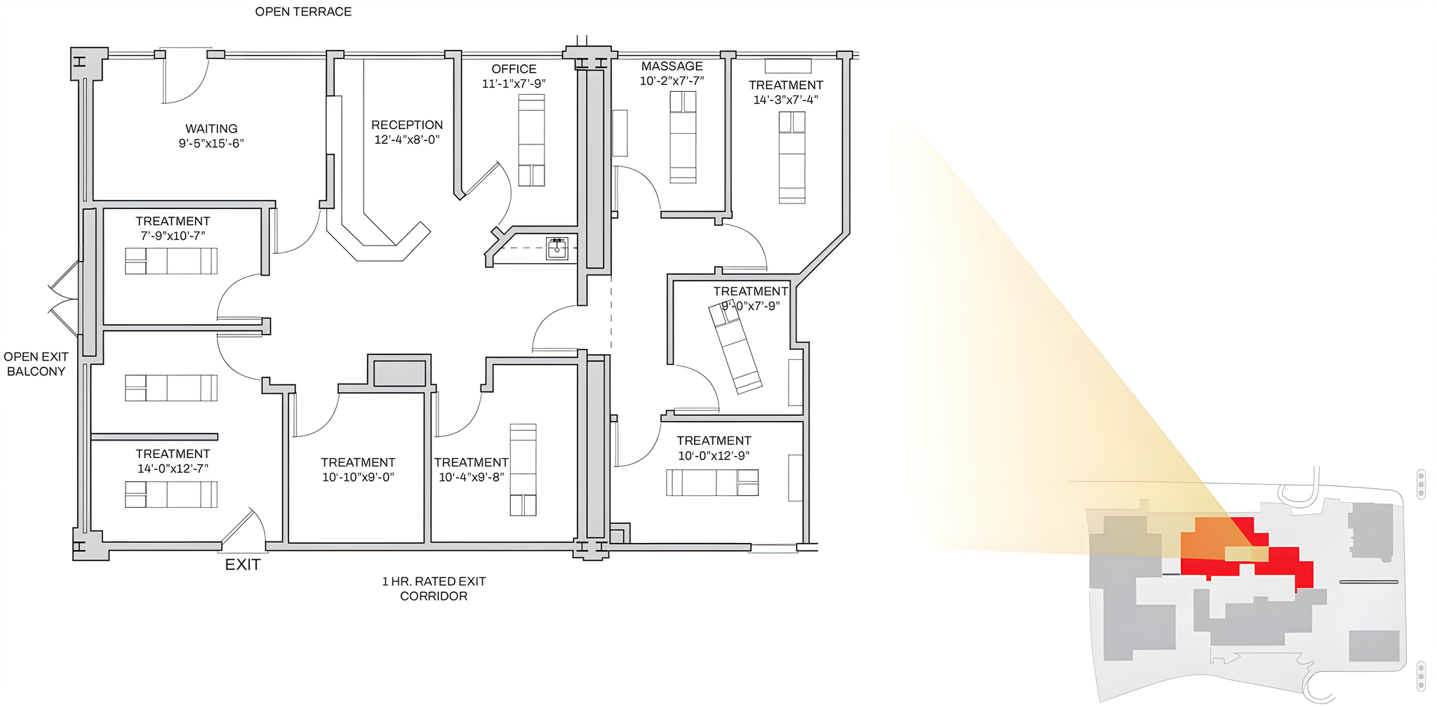 8950 Villa La Jolla Dr, La Jolla, CA à louer Plan d’étage- Image 1 de 1