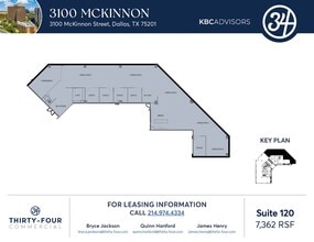 3100 McKinnon St, Dallas, TX à louer Plan d’étage- Image 1 de 1
