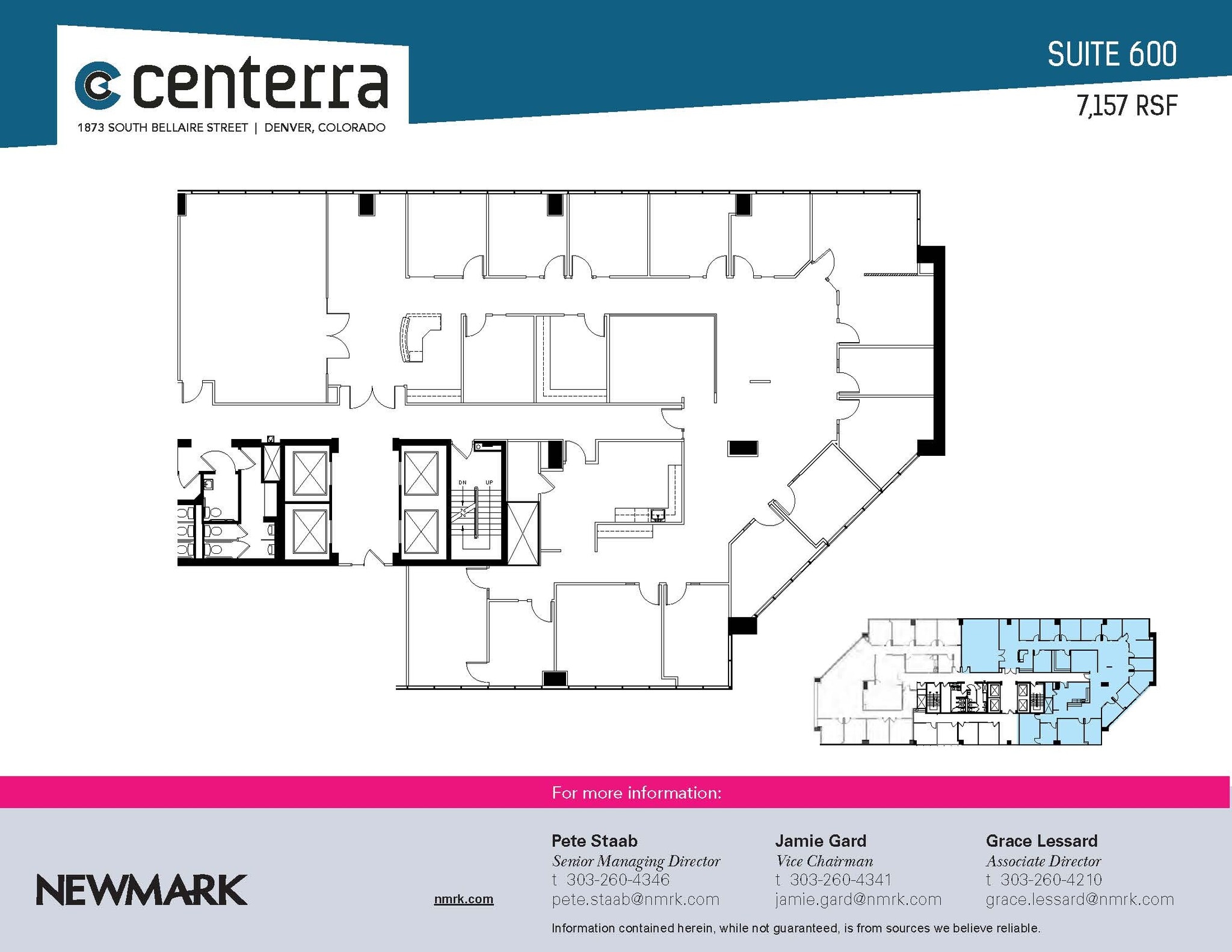 1873 S Bellaire St, Denver, CO for lease Floor Plan- Image 1 of 1
