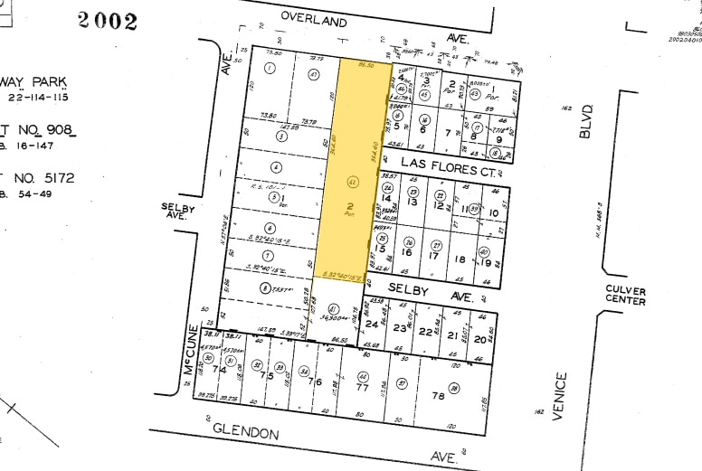3767 Overland Ave, Los Angeles, CA for lease - Plat Map - Image 2 of 5