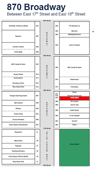 870 Broadway, New York, NY for lease - Site Plan - Image 2 of 2