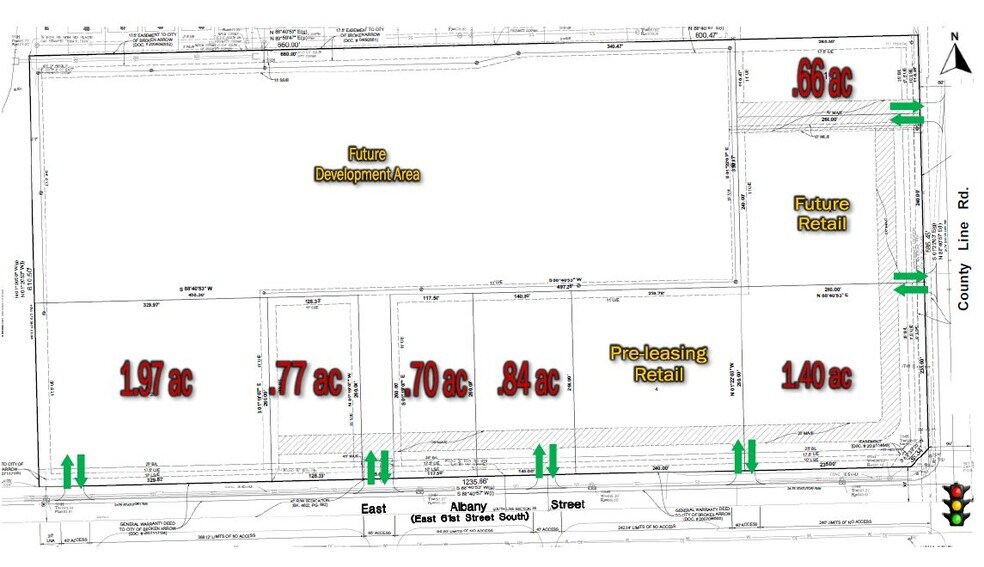 E Albany St  & 193rd E Ave, Broken Arrow, OK à vendre - Plan de site - Image 2 de 2