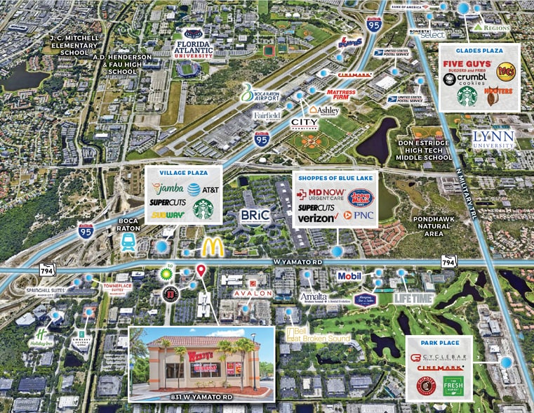 831 W Yamato Rd, Boca Raton, FL for sale - Aerial - Image 2 of 5