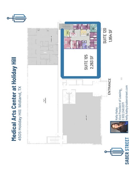 4505 Holiday Hill, Midland, TX à louer - Plan d’étage - Image 2 de 11